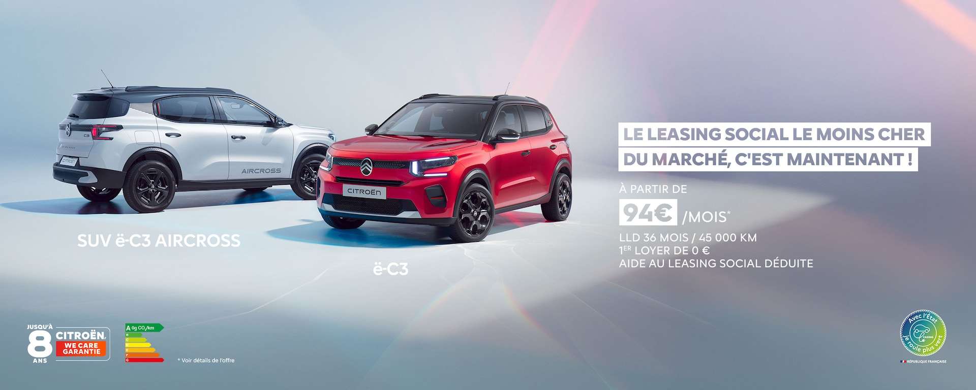 Citroen leasing electrique 2026
