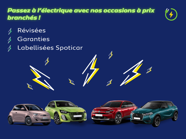 Passez à l'electrique avec nos occasions à prix branchés